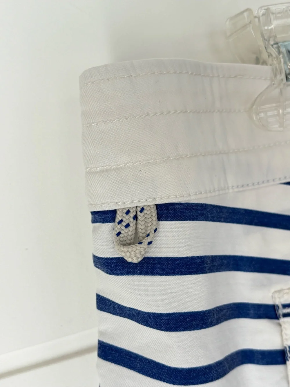 J. Crew Women’s Navy & White Striped Nautical Beach Board Shorts Size 10